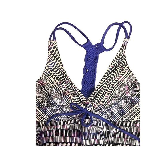 Prana Inez One Piece Purple Braided Detail in Back Women size XS - Picture 2 of 7